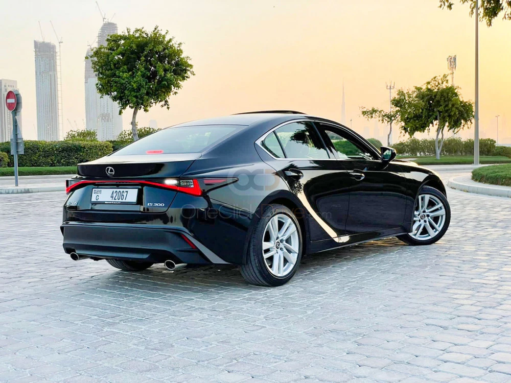 Black Lexus IS Series 2021 for rent in Dubai 7